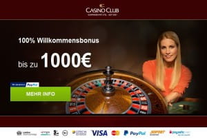 CasinoClub Roulette Bonus