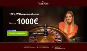 Casino Club Willkommensbonus