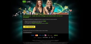 888 Casino Live Casino Bonus