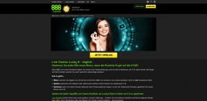 888Casino Live Aktion Lucky 8