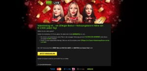 888Casino Valentinstag-Bonus