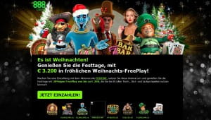 888Casino Weihnachts-Freeplay