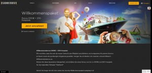 Casino Cruise Willkommenspaket