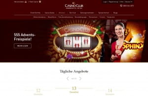 CasinoClub Weihnachtsprogramm