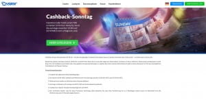 Quasar Gaming Cashback Sonntag 