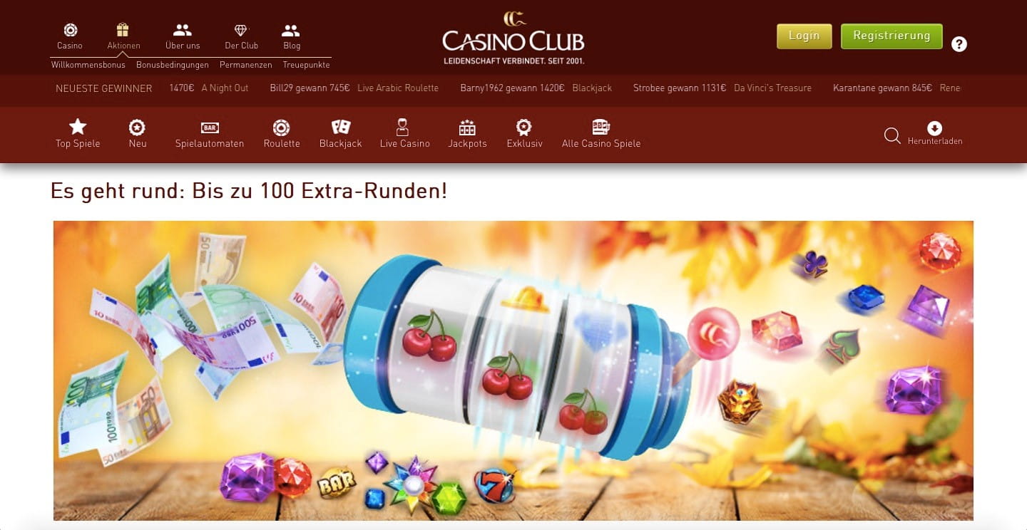 CasinoClub Freispiele