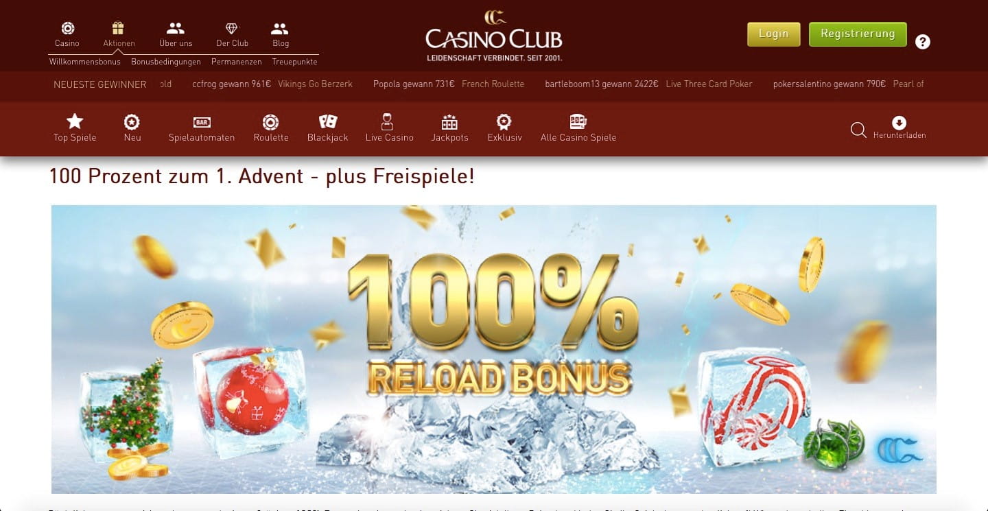 CasinoClub Bonus