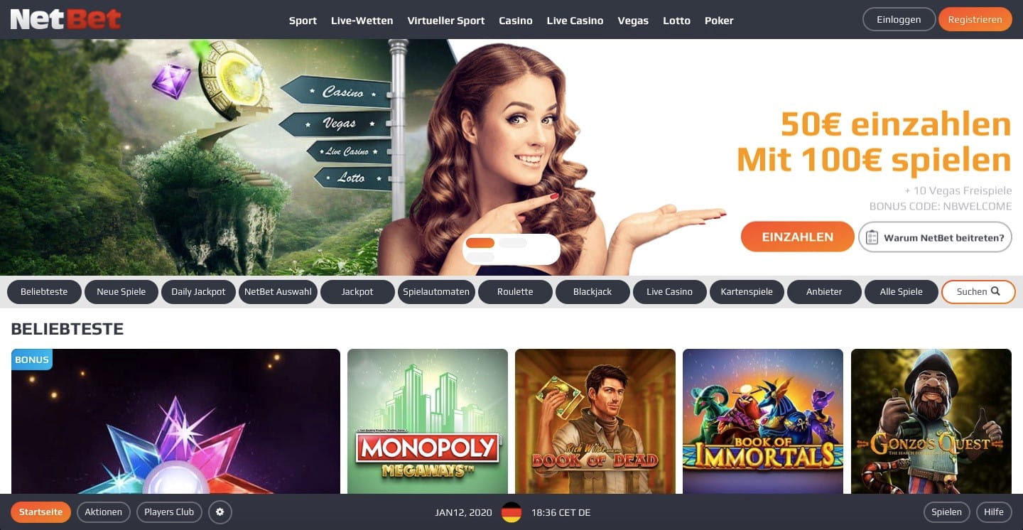 NetBet Casino Freispiele