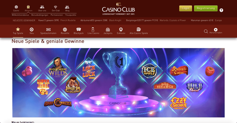 Casino Club Bonus