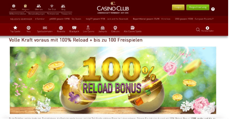 CasinoClub Ostern Bonusgeld.