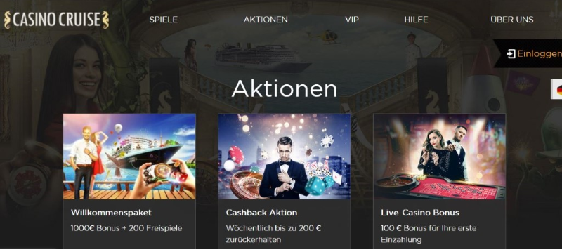 CasinoCruise Cashback-Aktion.