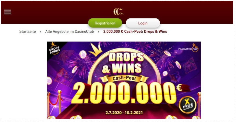 Casino Club Cash-Pool.