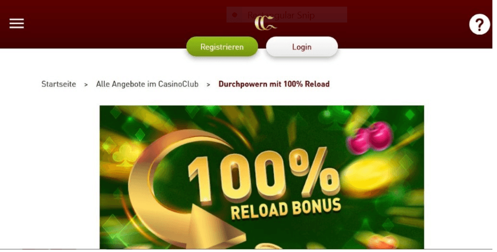 Reload Bonus.